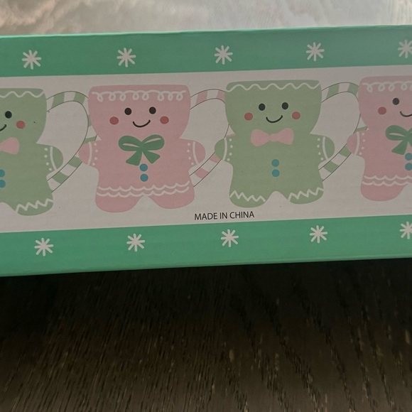 Lang espresso Ginger Bread Pastel Colors cups set of 4 Hand Painted - Picture 4 of 9